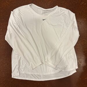 Nike White Long Sleeve - Size: XXL, Color: White